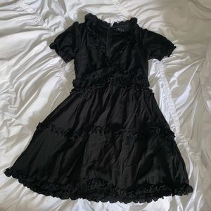 Francesca’s ruffle a-line mini dress
